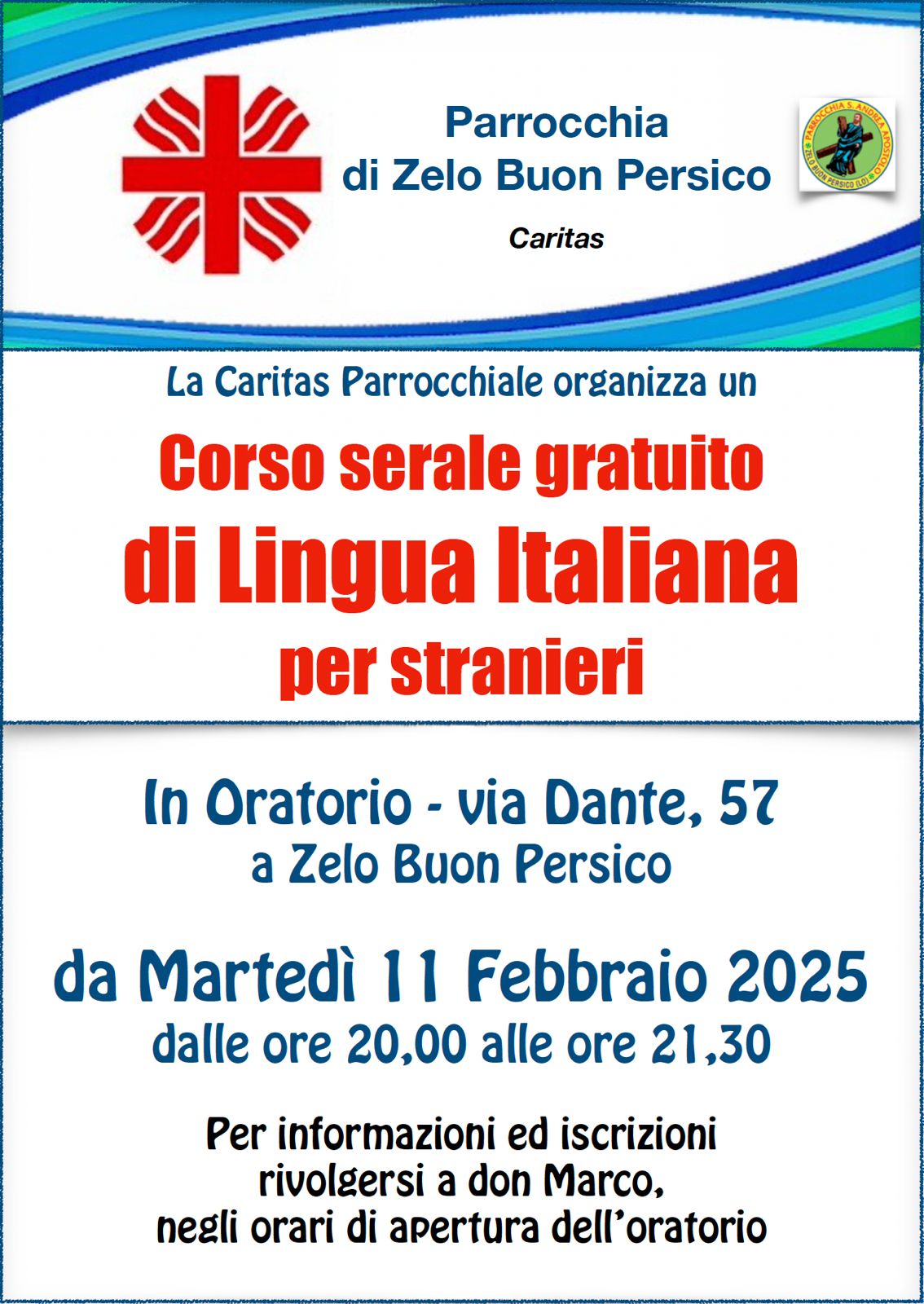 Corso di Lingua Italiana per stranieri.